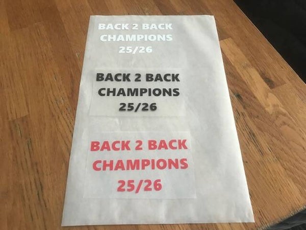 UBB - BACK 2 BACK CHAMPIONS EUROPE 2026 PATCH FLOCAGE RUGBY - 9 cm par 4.6 cm