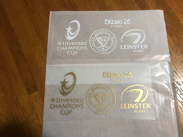 CHAMPIONS CUP RUGBY BILBAO 2026 - PATCH FLOCAGE FINALE UBB / LEINSTER