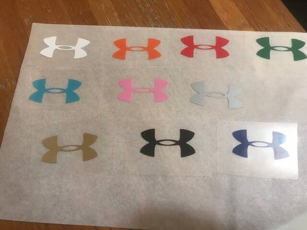UNDER ARMOUR LOGO PATCH FLOCAGE THERMO MODELE 2 - 4 CM PAR 2 CM