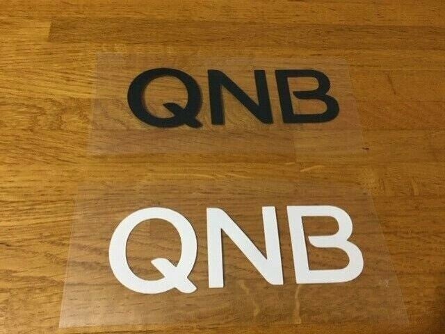 QNB SPONSOR PATCH FLOCAGE MANCHE FOOTBALL- 9 CM PAR 3 CM