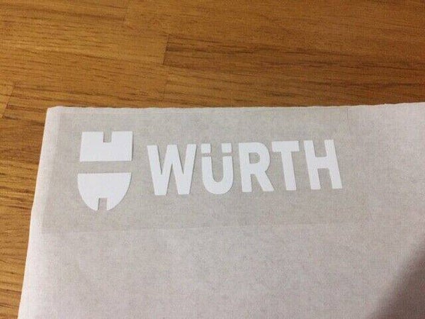 WURTH PATCH FLOCAGE - PETIT MODÈLE  - 11.2 CM PAR 7 CM