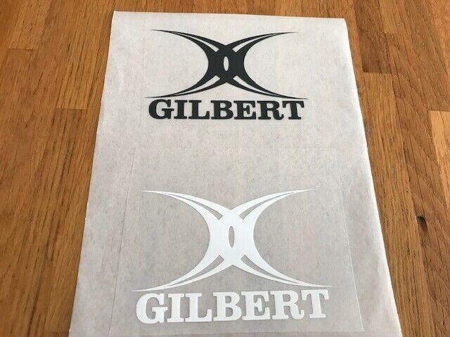 GILBERT LOGO RUGBY PATCH FLOCAGE PUBLICITAIRE - 10.5 CM PAR 7.2 CM