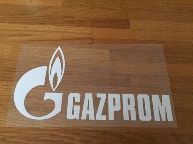 GAZPROM PATCH FLOCAGE PUBLICITAIRE - 20 CM PAR 11 CM