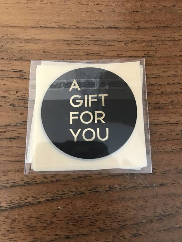 A gift for you sluitstickers