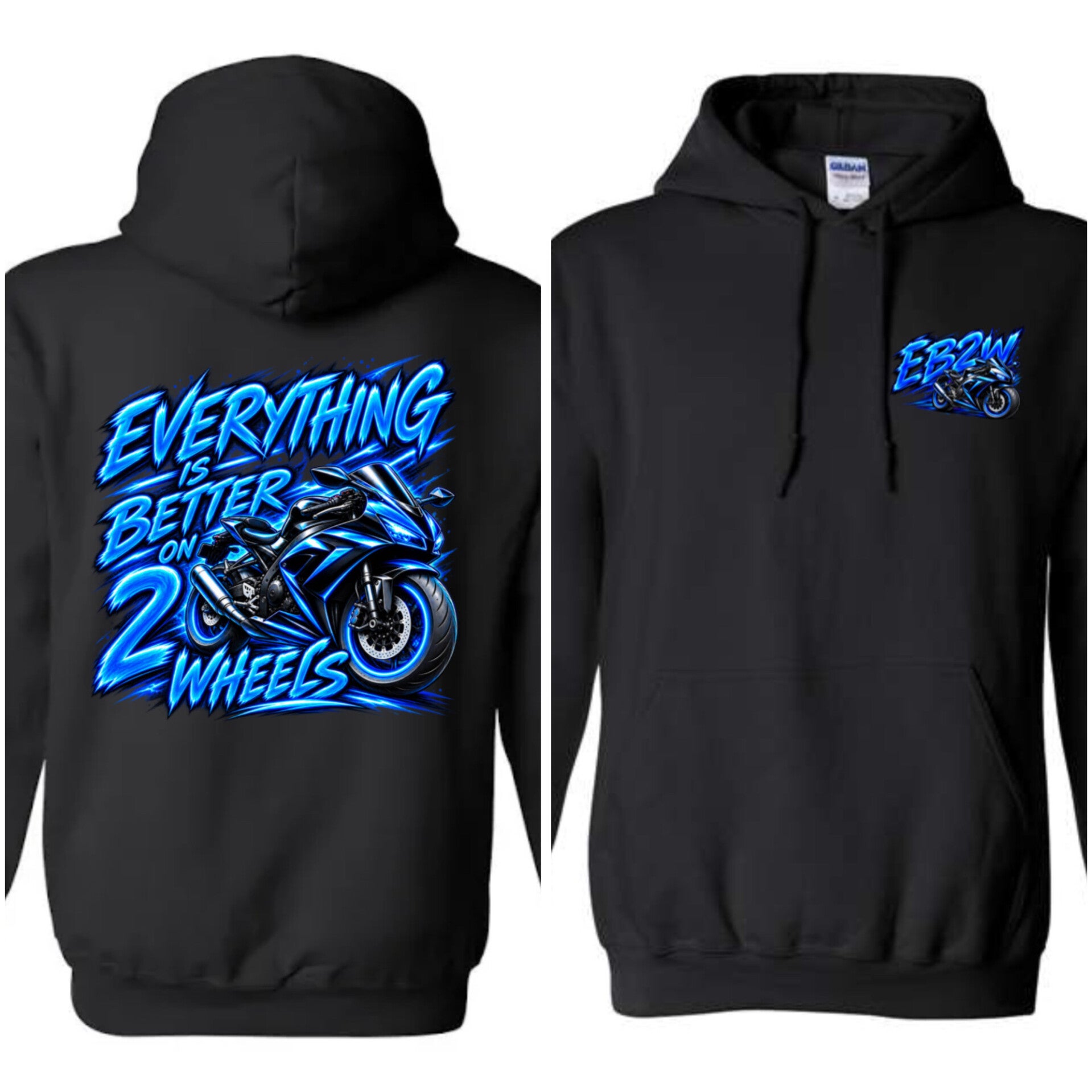 EB2W blue hoodie