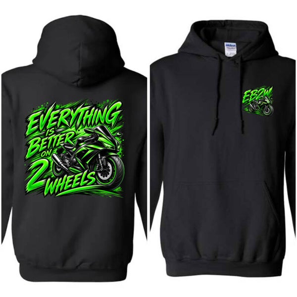 EB2W Green hoodie