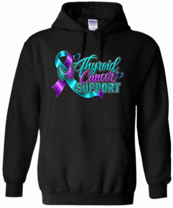 Thyroid cancer support hoodie