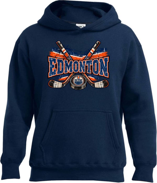Oilers with sticks navy