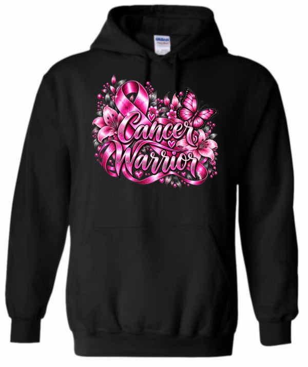 Cancer warrior pink hoodie