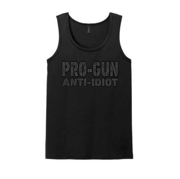 Pro Gun anti Idiot tank top