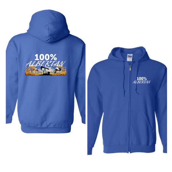 100% Albertan zip up