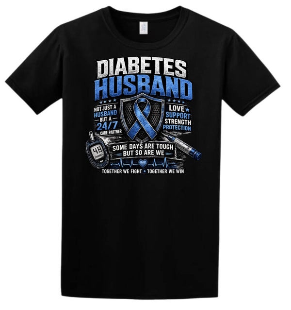 Diabetes husband t shirt