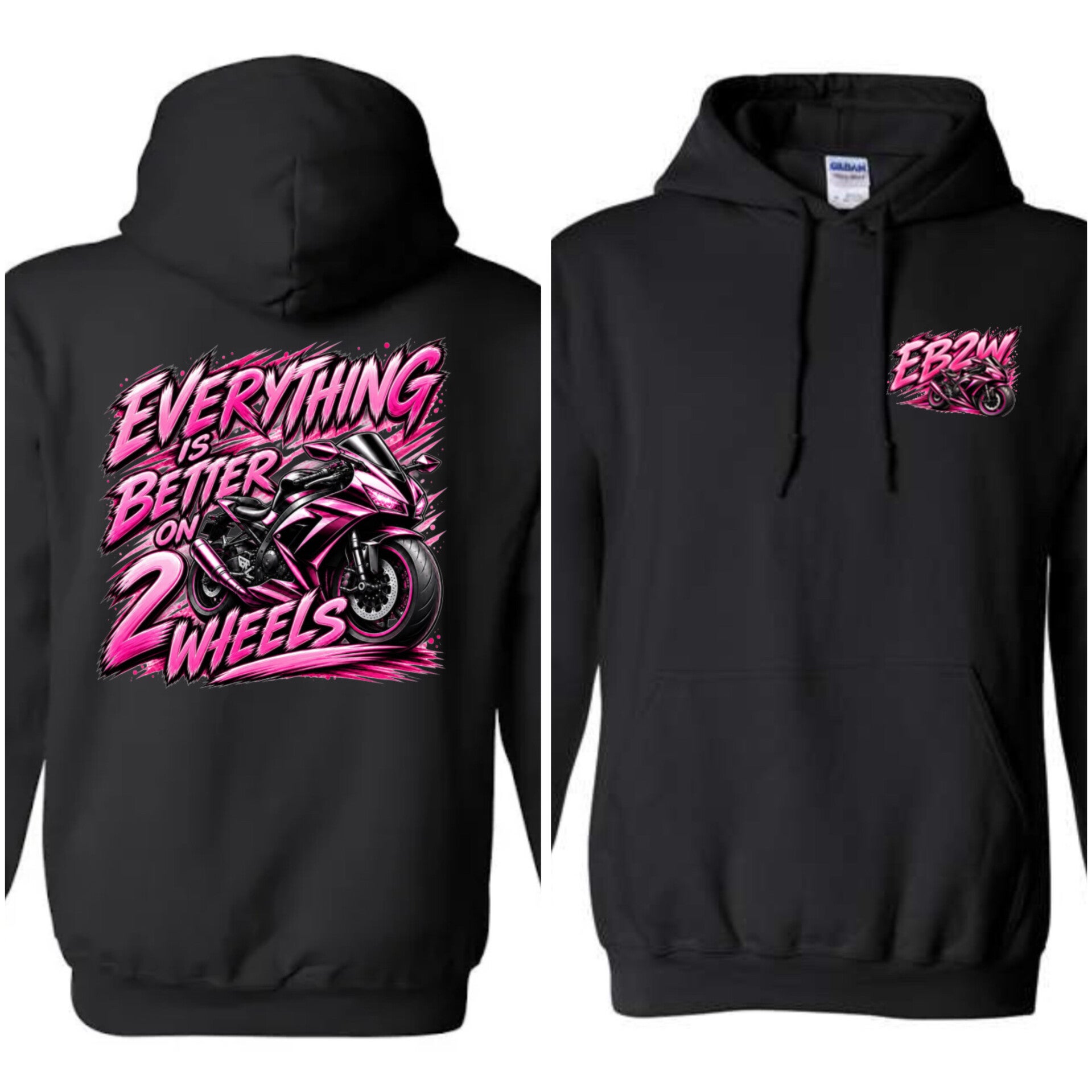 EB2W pink hoodie