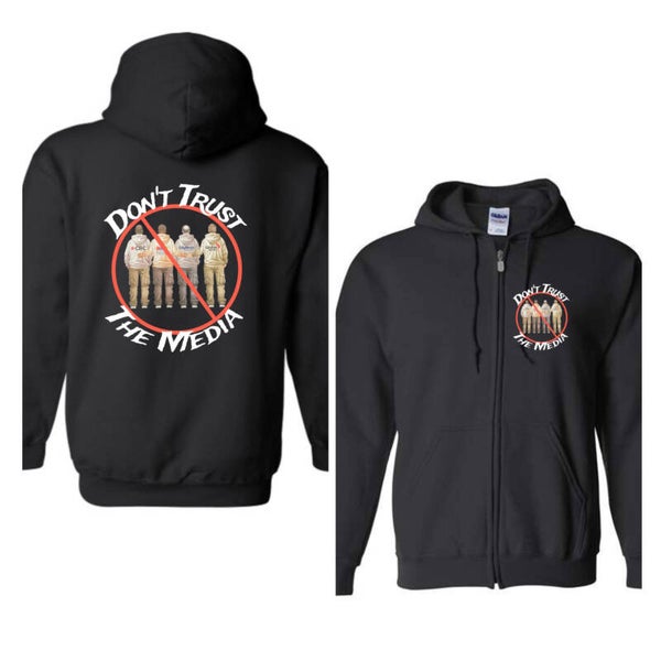 Don’t trust the media zip up