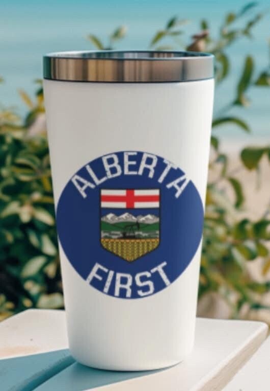 Alberta First 12oz travel mug
