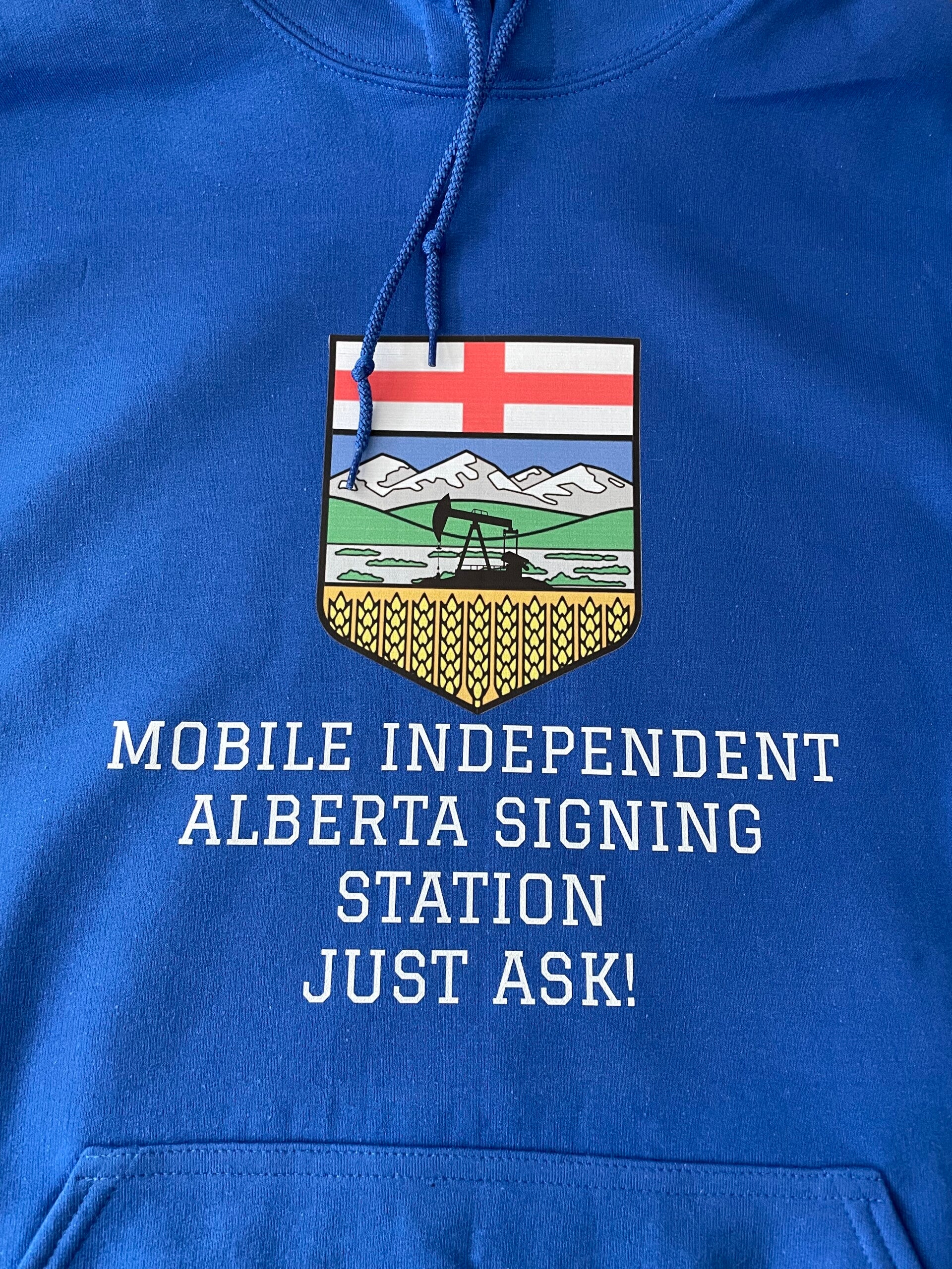 Mobile signing hoodie