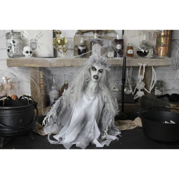 ANIMIERTE WEISSE DAME 40CM
