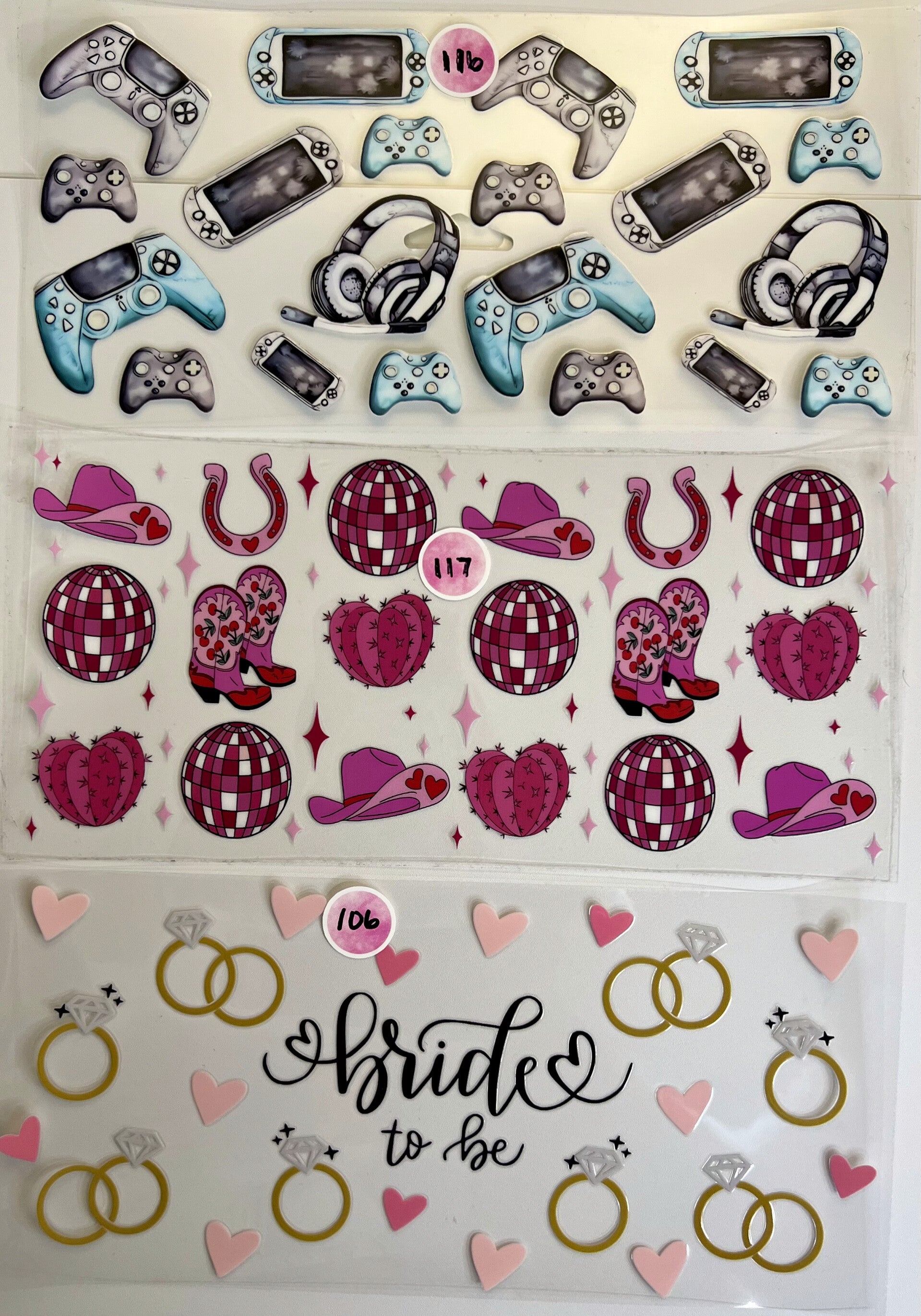 Checkered, Faith, Western, Gaming, Bride Decals