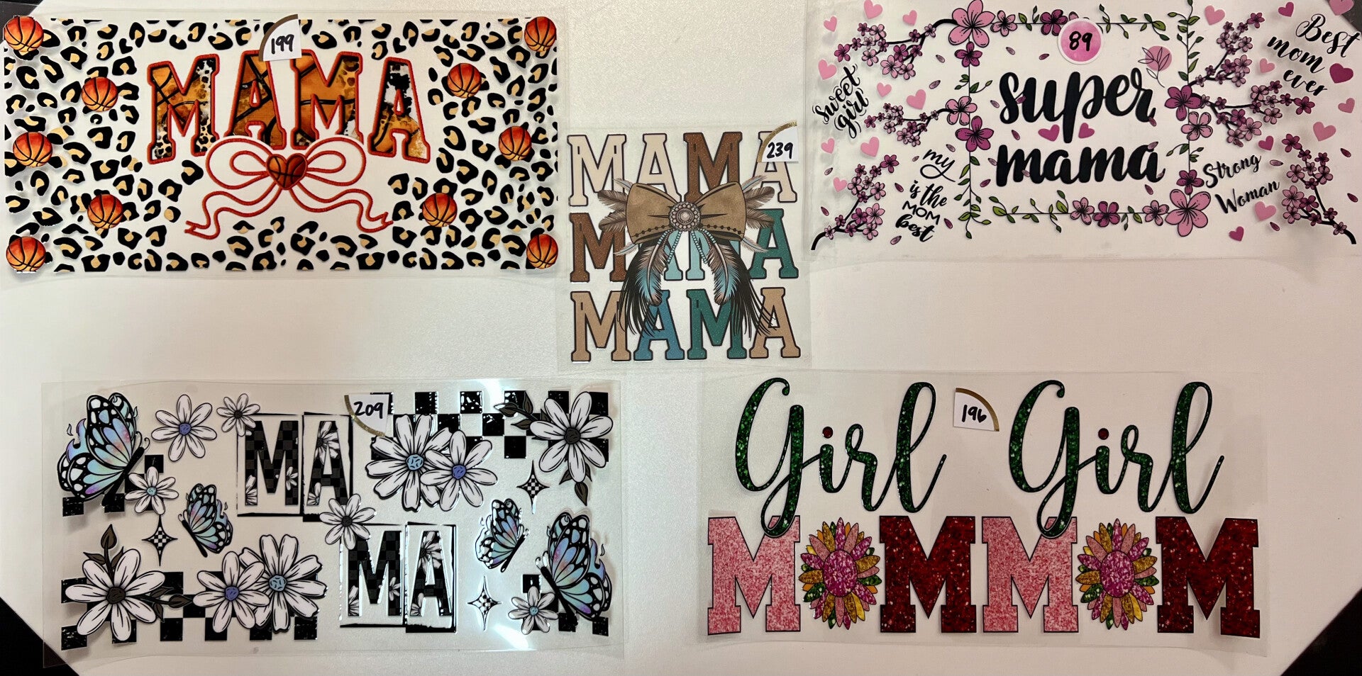 Mom, Flower, Nurse, Summer, Bows , Smiley Face, Rainbow, Butterflies Decals