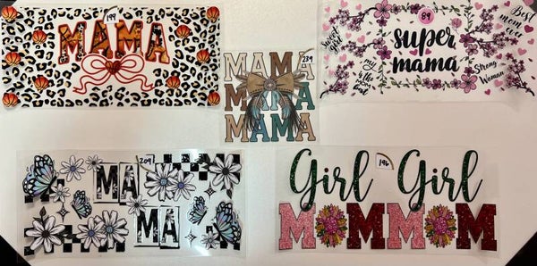 Mom, Flower, Nurse, Summer, Bows , Smiley Face, Rainbow, Butterflies Decals