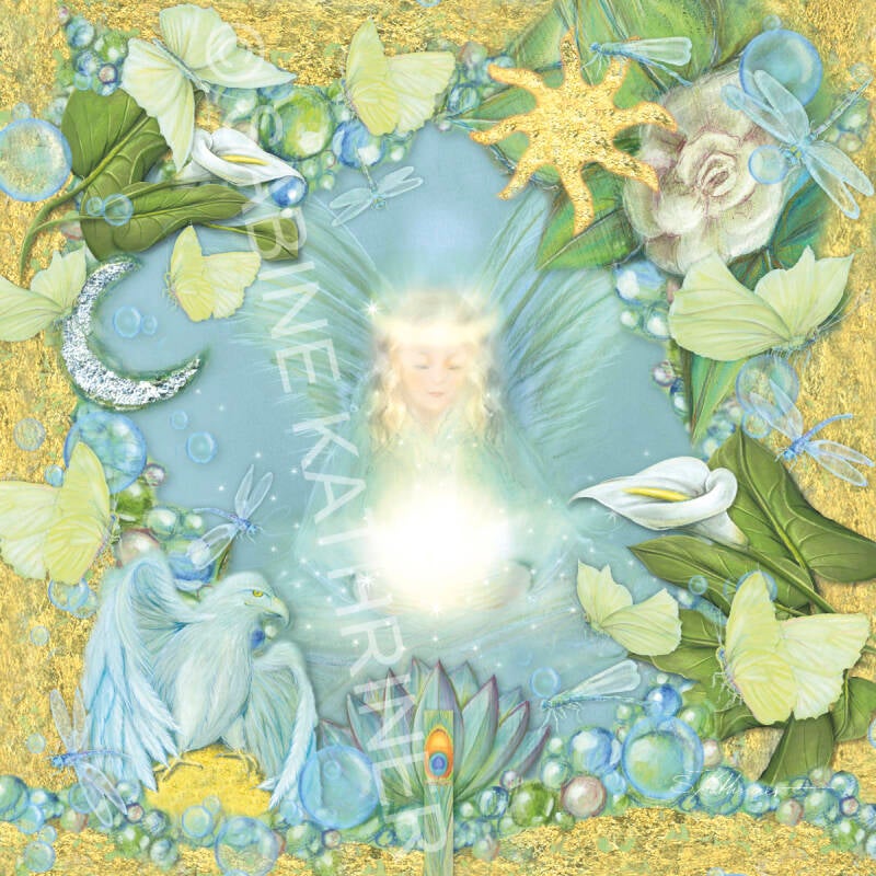 ENERGIEBILDER HALTEENGEL LEINWANDDRUCK ENGEL