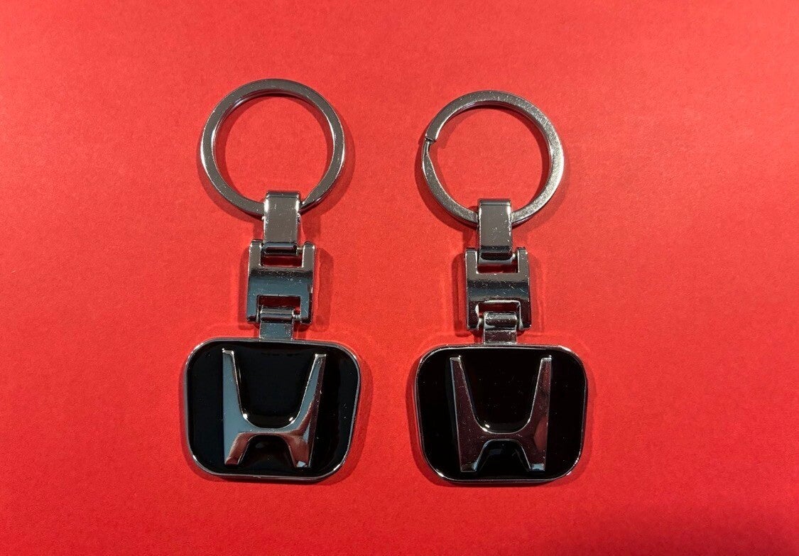 Honda Schlüsselanhänger Neu Chrom Schwarz