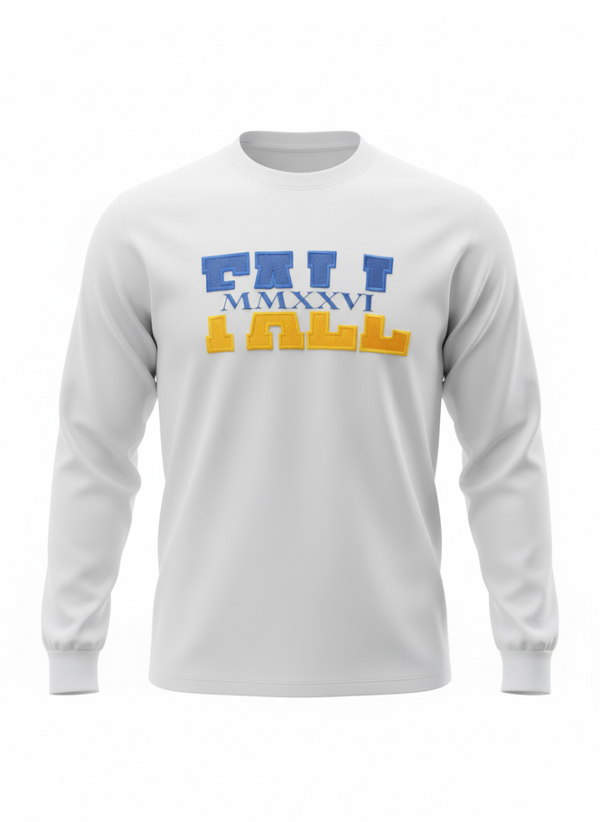 Spring/Fall Roman Numeral Long Sleeve Shirt