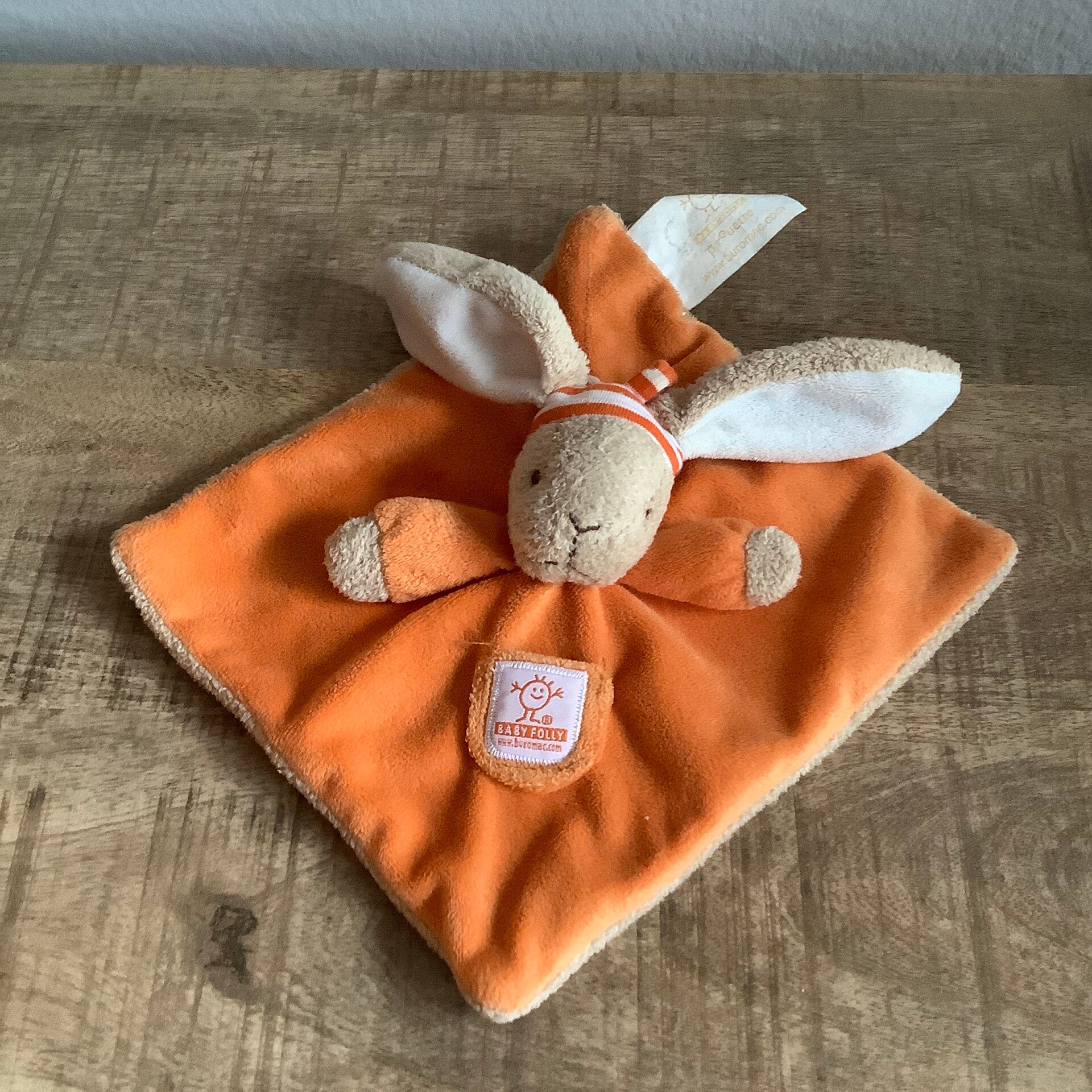 Baby folly buromac konijn knuffeldoekje