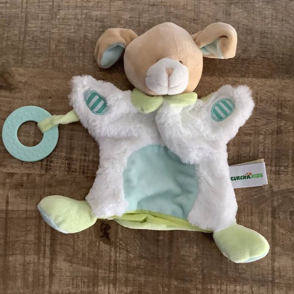 Eureka kids hond handpop knuffeldoekje