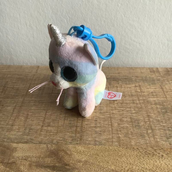 Ty beanie boo sleutelhanger kat poes Heather