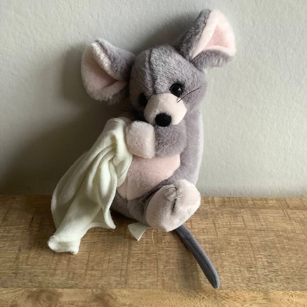 Vintage muis met doekje