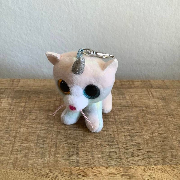 Ty beanie boo sleutelhanger kat poes Heather
