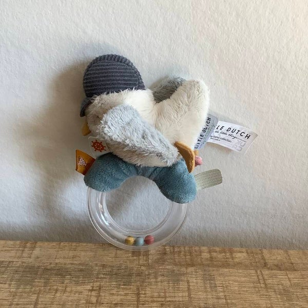 Little dutch meeuw zeemeeuw rammelaar