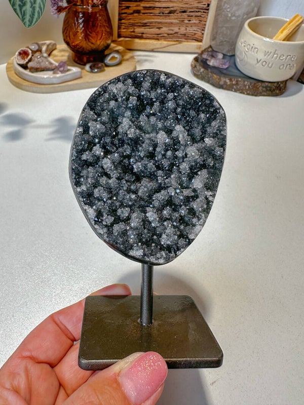Super druzy zwarte Amethist
