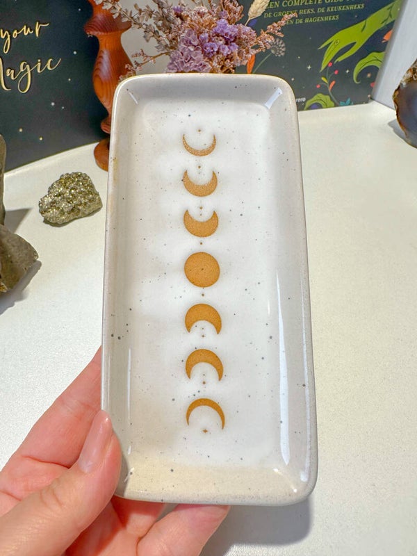 Maanfasen schaaltje van keramiek