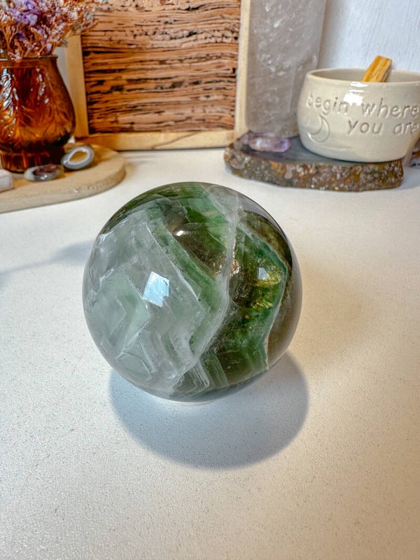 Groene Fluoriet bol