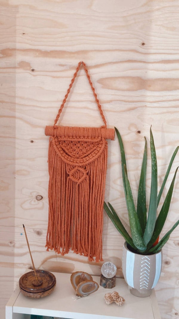 Macramé wandkleed in verschillende kleuren