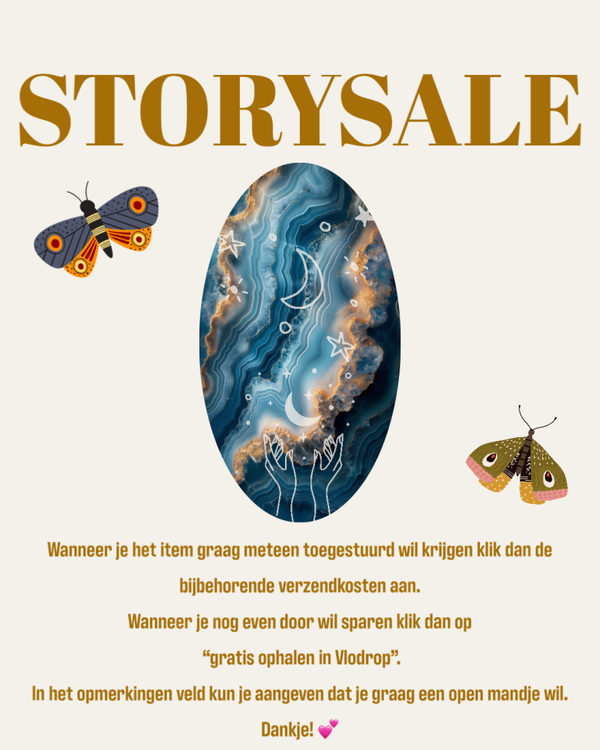 Insta sale; fluoriet toren en agaat maan
