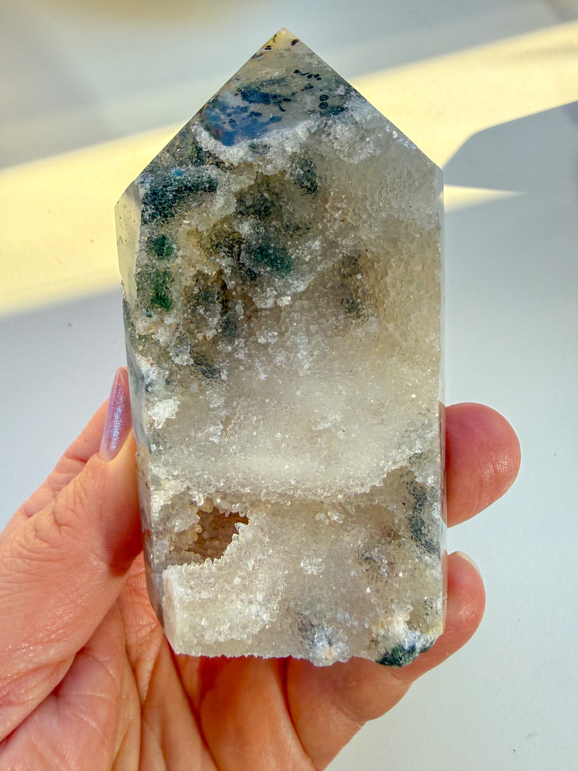 Druzy Mos Agaat toren