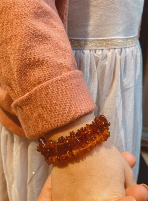 Barnsteen armbandje voor kinderen en voor de smalle pols