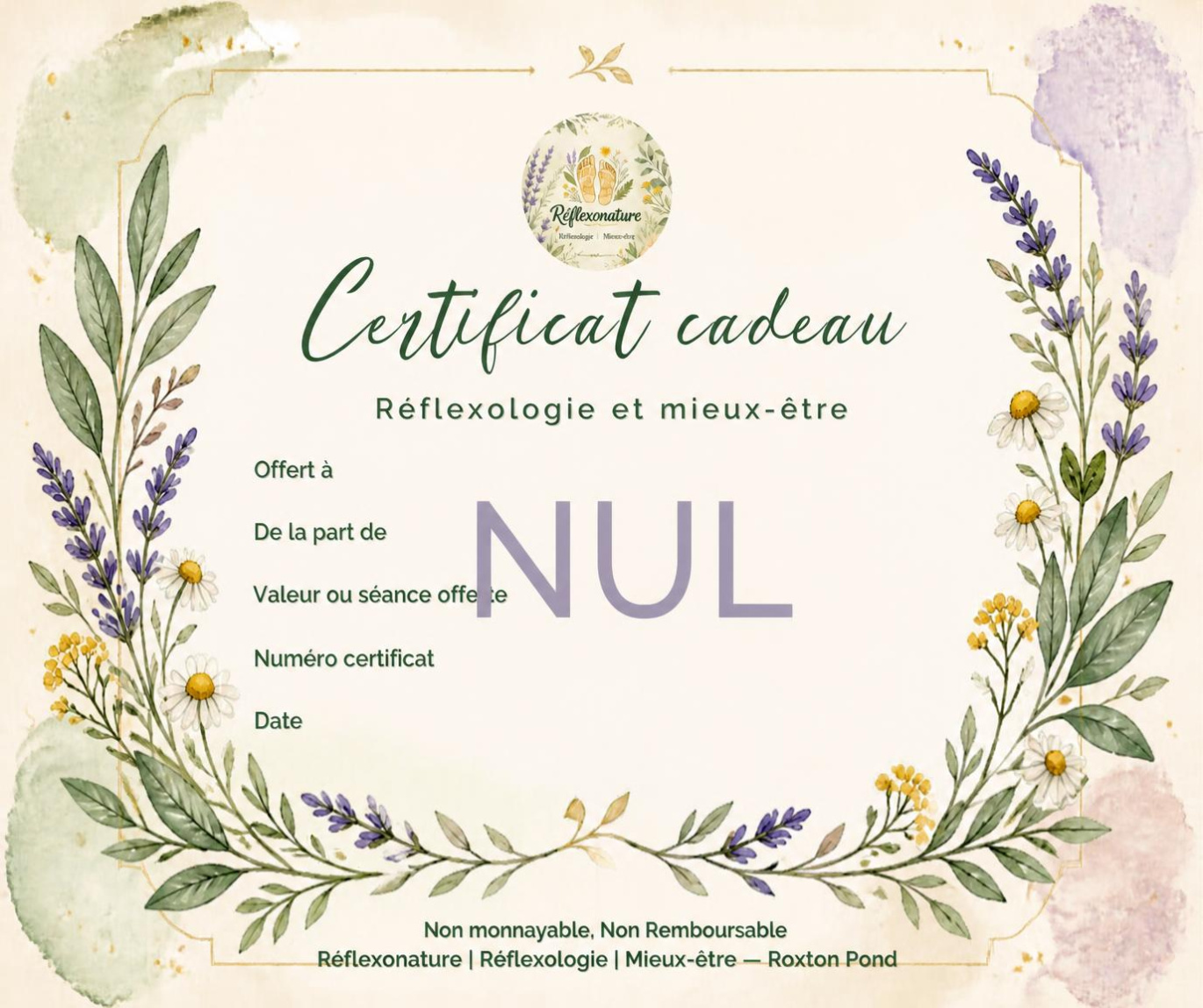 Certificat cadeau