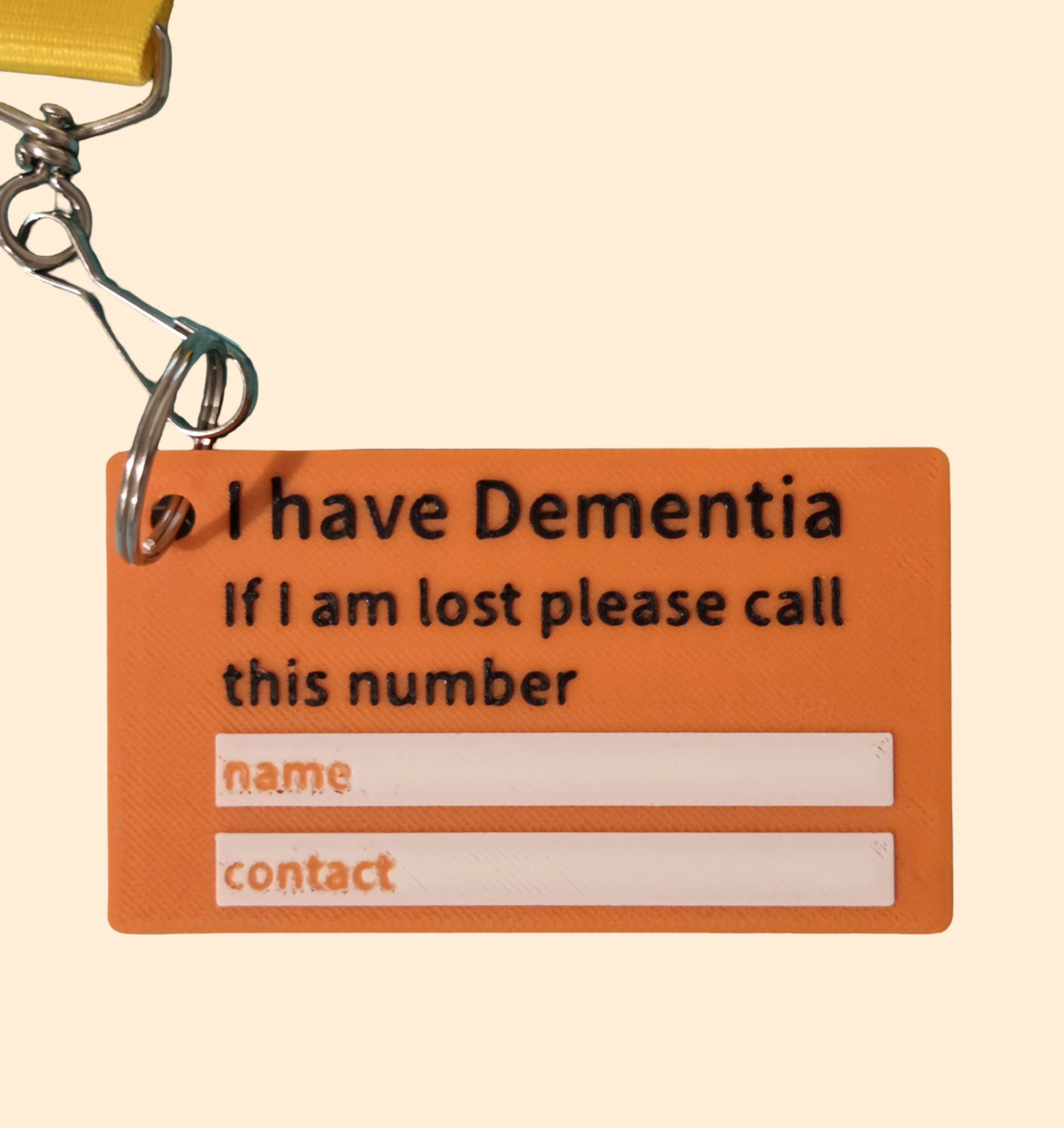 Emergency Contact Tag