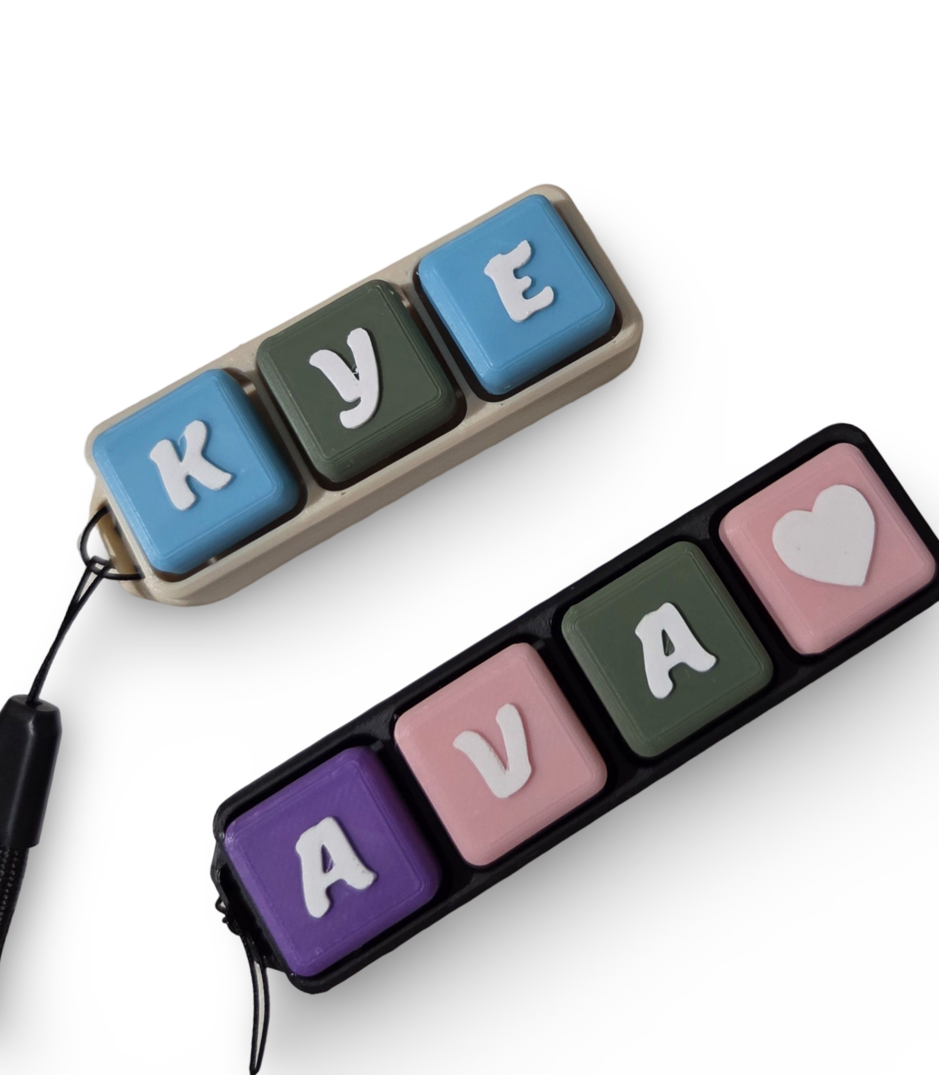 Custom Clicker Keyring – Personalised Fidget Keychain