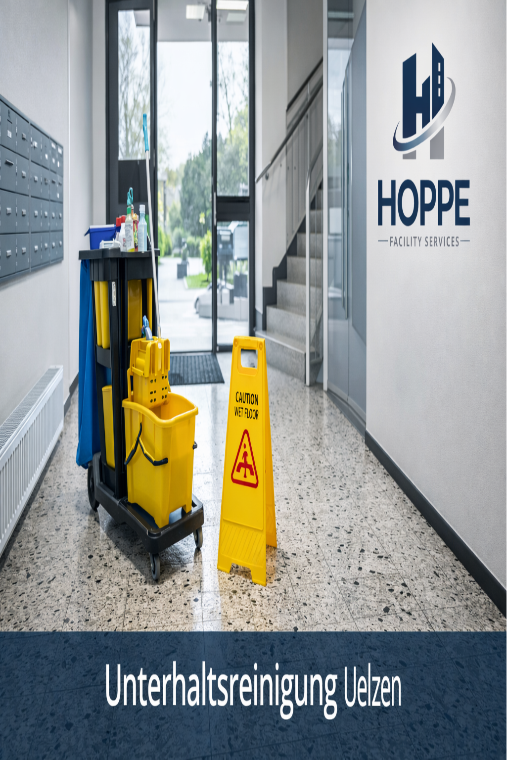 Professionelle Unterhaltsreinigung in Uelzen durch Hoppe Facility Services in einem gepflegten Gewerbeobjekt