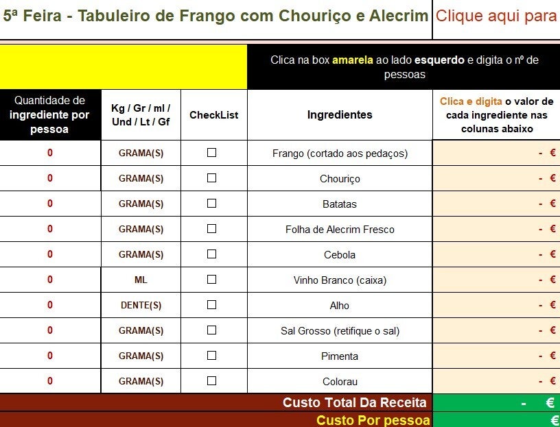 Tabuleiro de Frango com Chouriço e Alecrim