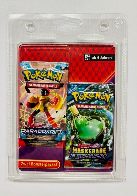 Pokemon TCG Karmesin&Purpur | Paradoxrift/Maskerade Im Zwielicht | 2-er Blister