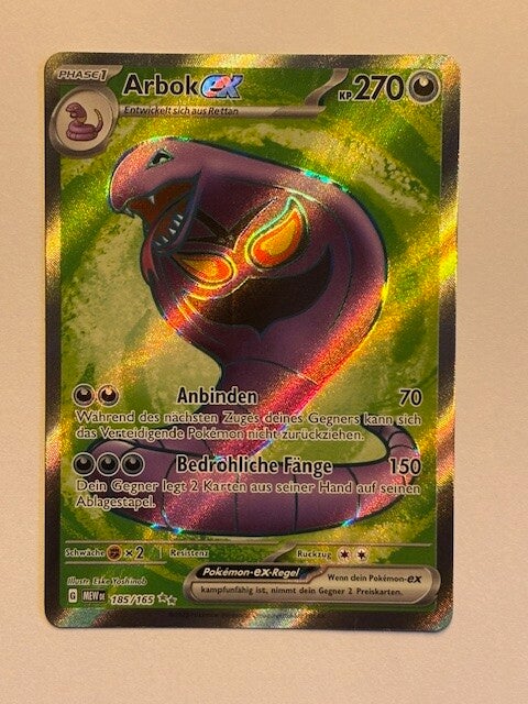 Pokemon TCG 151 | Arbok ex | MEW 185/165