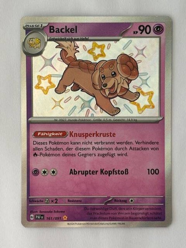 Pokemon TCG Paldeas Schicksale | Backel Baby Shiny | PAF 161/091