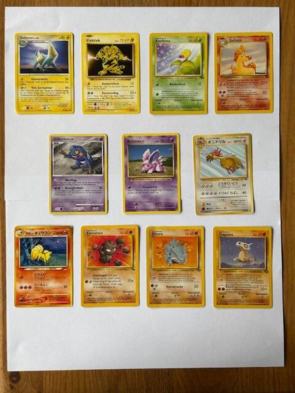 Pokemon TCG Vintage | Vintage Karten Bundle 11x Karten | 9xDE/2xJP