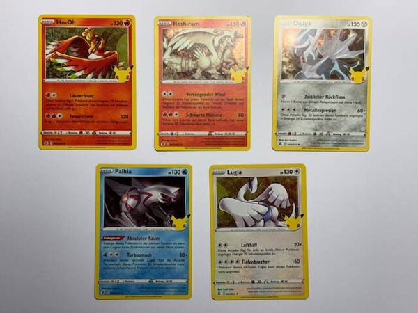 Pokemon TCG Celebrations Holos | 5 Karten Bundle Set